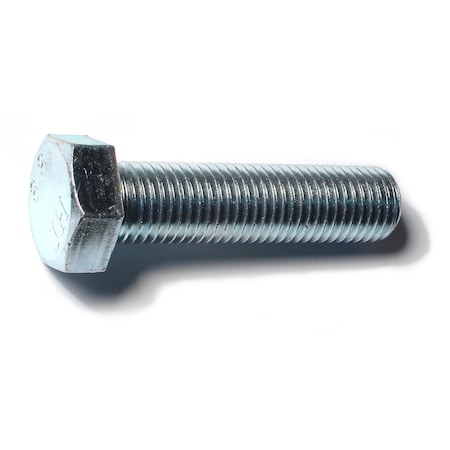 Midwest Fastener Class 8.8, M20-2.50 Hex Head Tap Bolt, Zinc Plated Steel, 80 mm L, 2 PK 78445